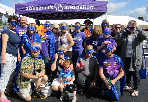 The 2016 HCP Alzheimer's Walk team.