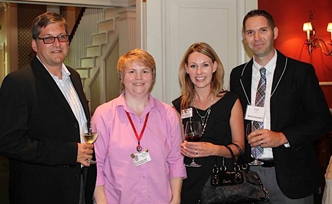 l. to r.: Mauro Hernandez, board president, Rebecca Ashling, hospice director, Annette Kendall, boar