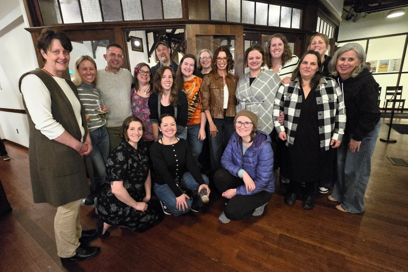 JC Provost with colleagues at his retirement party