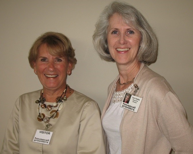 Linda Colantino (lt), senior research analyst with the Center for Medicare and Medicaid Services and