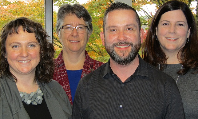 The Housecall Providers in home palliative care team: from left, nurse Katie Kusmaul, chaplain Kate 