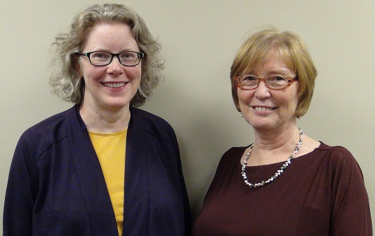 Dr. Pam Miner (lt) with founder and retired medical director, Dr. Benneth Husted.