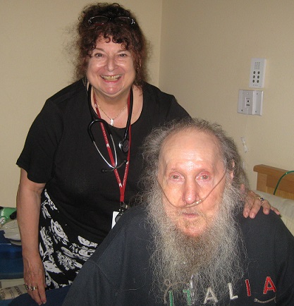 Sara Kauffman, ANP with her patient Robert Ray