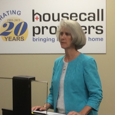 Executive Director Terri Hobbs opened the press conference.